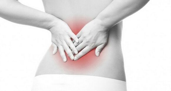 back pain in a woman